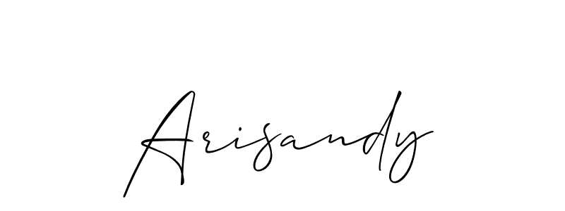 Similarly Allison_Script is the best handwritten signature design. Signature creator online .You can use it as an online autograph creator for name Arisandy. Arisandy signature style 2 images and pictures png