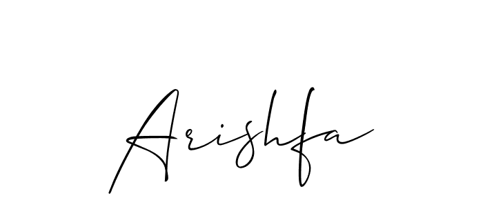 Make a short Arishfa signature style. Manage your documents anywhere anytime using Allison_Script. Create and add eSignatures, submit forms, share and send files easily. Arishfa signature style 2 images and pictures png