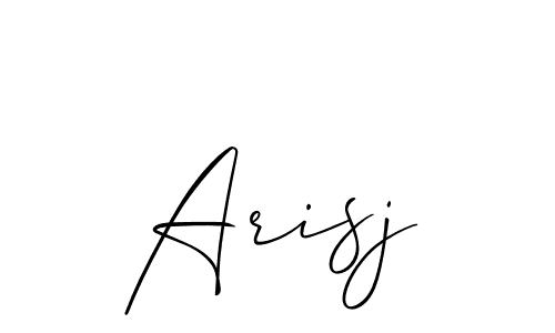 Create a beautiful signature design for name Arisj. With this signature (Allison_Script) fonts, you can make a handwritten signature for free. Arisj signature style 2 images and pictures png