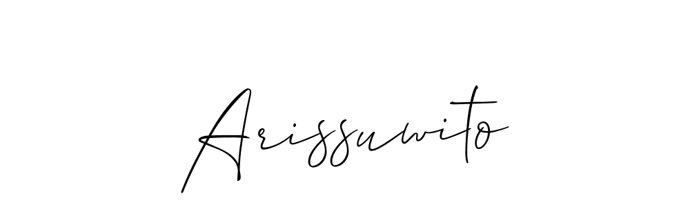 Allison_Script is a professional signature style that is perfect for those who want to add a touch of class to their signature. It is also a great choice for those who want to make their signature more unique. Get Arissuwito name to fancy signature for free. Arissuwito signature style 2 images and pictures png
