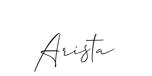 Also You can easily find your signature by using the search form. We will create Arista name handwritten signature images for you free of cost using Allison_Script sign style. Arista signature style 2 images and pictures png