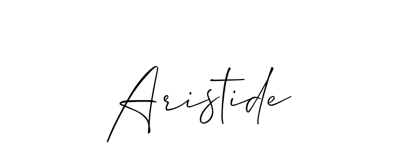 Also You can easily find your signature by using the search form. We will create Aristide name handwritten signature images for you free of cost using Allison_Script sign style. Aristide signature style 2 images and pictures png