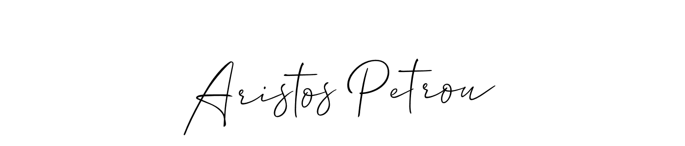 Design your own signature with our free online signature maker. With this signature software, you can create a handwritten (Allison_Script) signature for name Aristos Petrou. Aristos Petrou signature style 2 images and pictures png