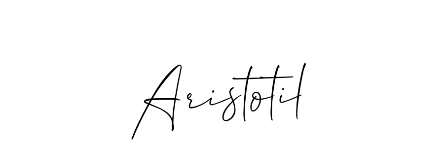 Once you've used our free online signature maker to create your best signature Allison_Script style, it's time to enjoy all of the benefits that Aristotil name signing documents. Aristotil signature style 2 images and pictures png