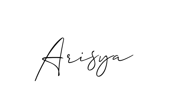 Make a beautiful signature design for name Arisya. Use this online signature maker to create a handwritten signature for free. Arisya signature style 2 images and pictures png