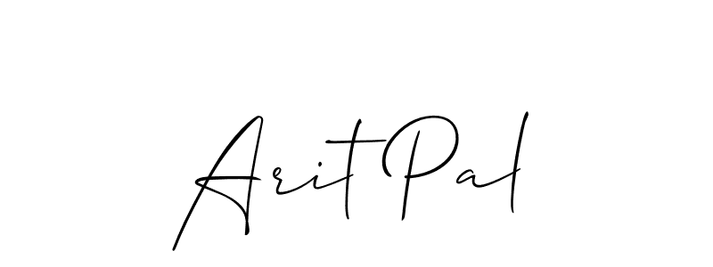 Best and Professional Signature Style for Arit Pal. Allison_Script Best Signature Style Collection. Arit Pal signature style 2 images and pictures png