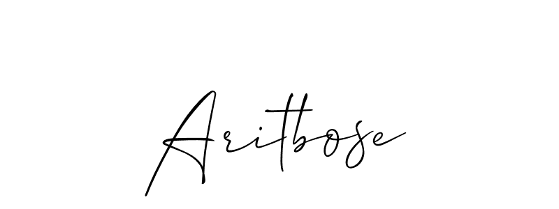 Also You can easily find your signature by using the search form. We will create Aritbose name handwritten signature images for you free of cost using Allison_Script sign style. Aritbose signature style 2 images and pictures png