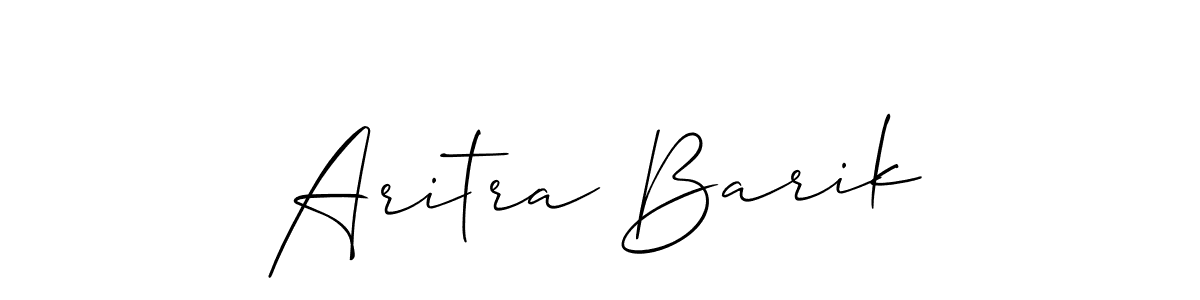 Use a signature maker to create a handwritten signature online. With this signature software, you can design (Allison_Script) your own signature for name Aritra Barik. Aritra Barik signature style 2 images and pictures png