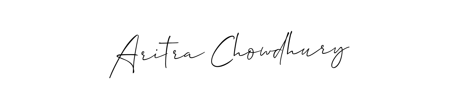 Also we have Aritra Chowdhury name is the best signature style. Create professional handwritten signature collection using Allison_Script autograph style. Aritra Chowdhury signature style 2 images and pictures png