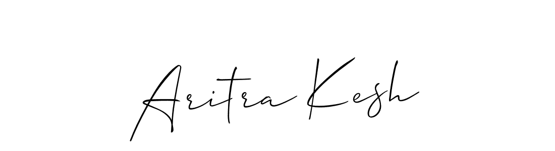 Use a signature maker to create a handwritten signature online. With this signature software, you can design (Allison_Script) your own signature for name Aritra Kesh. Aritra Kesh signature style 2 images and pictures png