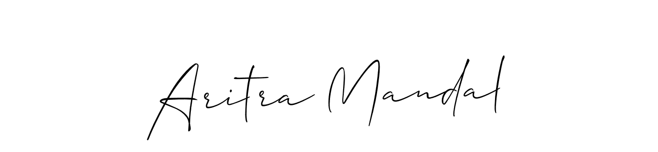 Similarly Allison_Script is the best handwritten signature design. Signature creator online .You can use it as an online autograph creator for name Aritra Mandal. Aritra Mandal signature style 2 images and pictures png
