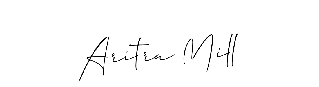 How to make Aritra Mill name signature. Use Allison_Script style for creating short signs online. This is the latest handwritten sign. Aritra Mill signature style 2 images and pictures png
