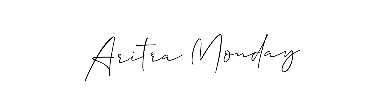 You should practise on your own different ways (Allison_Script) to write your name (Aritra Monday) in signature. don't let someone else do it for you. Aritra Monday signature style 2 images and pictures png