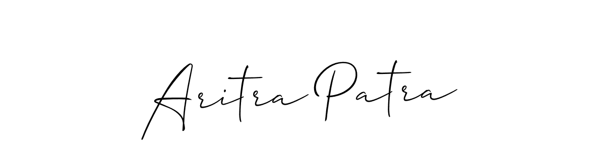 Aritra Patra stylish signature style. Best Handwritten Sign (Allison_Script) for my name. Handwritten Signature Collection Ideas for my name Aritra Patra. Aritra Patra signature style 2 images and pictures png