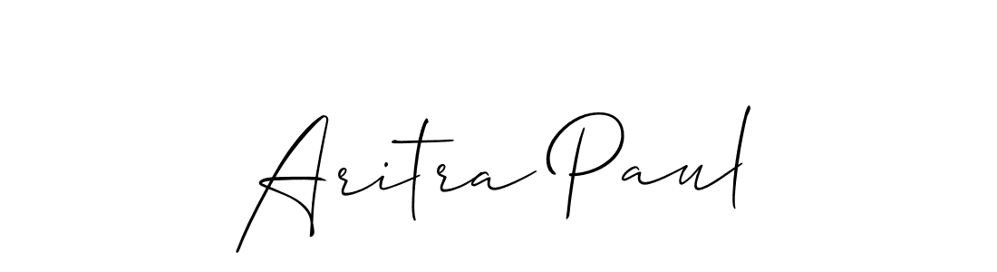 Make a short Aritra Paul signature style. Manage your documents anywhere anytime using Allison_Script. Create and add eSignatures, submit forms, share and send files easily. Aritra Paul signature style 2 images and pictures png