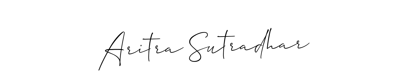 How to Draw Aritra Sutradhar signature style? Allison_Script is a latest design signature styles for name Aritra Sutradhar. Aritra Sutradhar signature style 2 images and pictures png
