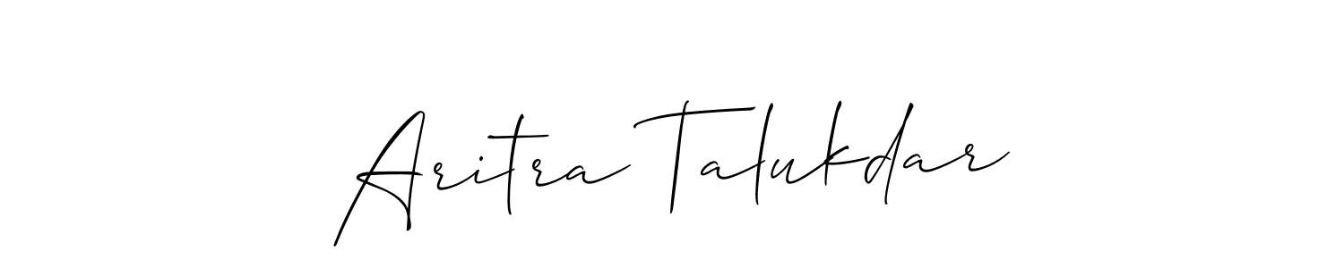 Design your own signature with our free online signature maker. With this signature software, you can create a handwritten (Allison_Script) signature for name Aritra Talukdar. Aritra Talukdar signature style 2 images and pictures png