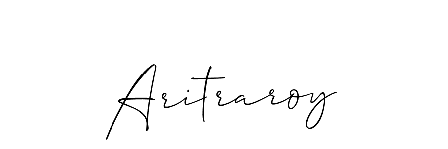 How to Draw Aritraroy signature style? Allison_Script is a latest design signature styles for name Aritraroy. Aritraroy signature style 2 images and pictures png