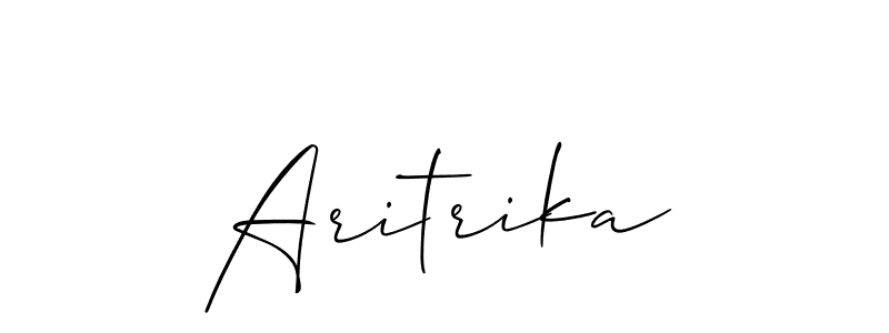 Similarly Allison_Script is the best handwritten signature design. Signature creator online .You can use it as an online autograph creator for name Aritrika. Aritrika signature style 2 images and pictures png