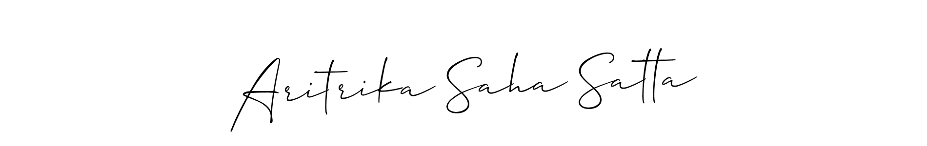 Here are the top 10 professional signature styles for the name Aritrika Saha Satta. These are the best autograph styles you can use for your name. Aritrika Saha Satta signature style 2 images and pictures png