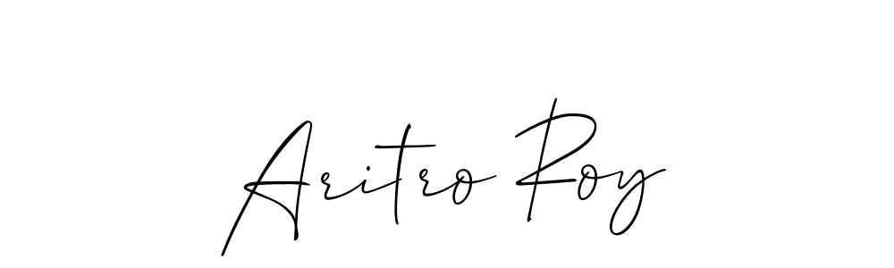 How to Draw Aritro Roy signature style? Allison_Script is a latest design signature styles for name Aritro Roy. Aritro Roy signature style 2 images and pictures png