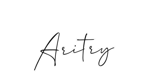 Also You can easily find your signature by using the search form. We will create Aritry name handwritten signature images for you free of cost using Allison_Script sign style. Aritry signature style 2 images and pictures png