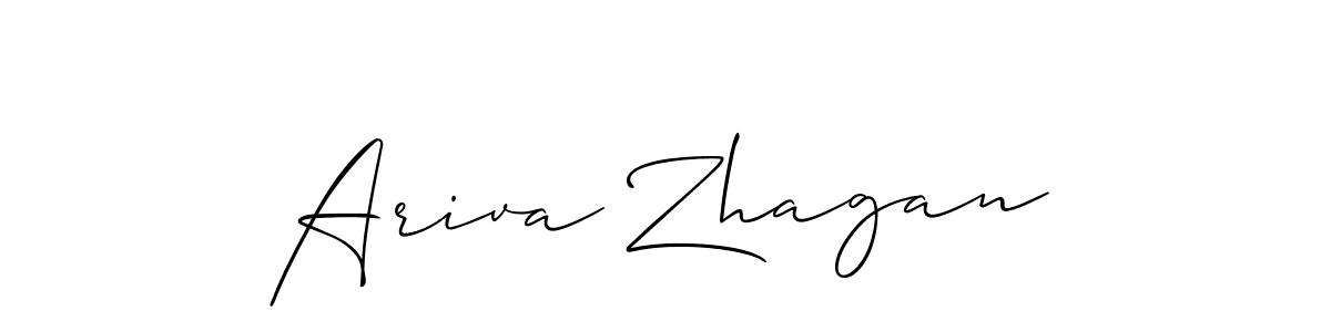 Make a beautiful signature design for name Ariva Zhagan. Use this online signature maker to create a handwritten signature for free. Ariva Zhagan signature style 2 images and pictures png