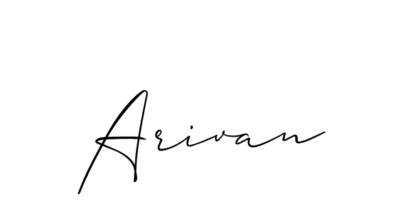 Here are the top 10 professional signature styles for the name Arivan. These are the best autograph styles you can use for your name. Arivan signature style 2 images and pictures png