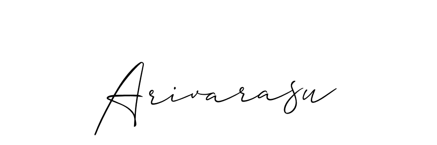 It looks lik you need a new signature style for name Arivarasu. Design unique handwritten (Allison_Script) signature with our free signature maker in just a few clicks. Arivarasu signature style 2 images and pictures png