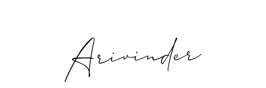 How to Draw Arivinder signature style? Allison_Script is a latest design signature styles for name Arivinder. Arivinder signature style 2 images and pictures png
