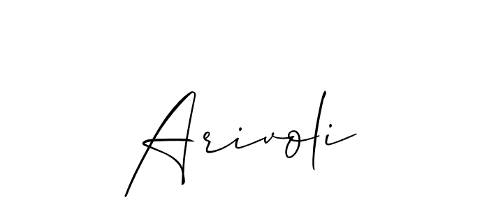 Best and Professional Signature Style for Arivoli. Allison_Script Best Signature Style Collection. Arivoli signature style 2 images and pictures png