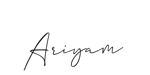 Also You can easily find your signature by using the search form. We will create Ariyam name handwritten signature images for you free of cost using Allison_Script sign style. Ariyam signature style 2 images and pictures png