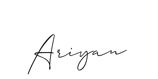 It looks lik you need a new signature style for name Ariyan. Design unique handwritten (Allison_Script) signature with our free signature maker in just a few clicks. Ariyan signature style 2 images and pictures png