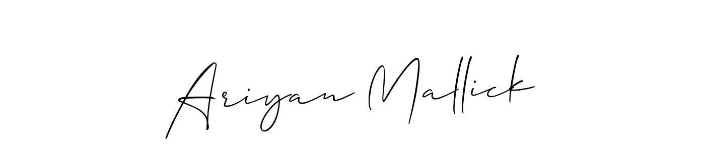 Here are the top 10 professional signature styles for the name Ariyan Mallick. These are the best autograph styles you can use for your name. Ariyan Mallick signature style 2 images and pictures png