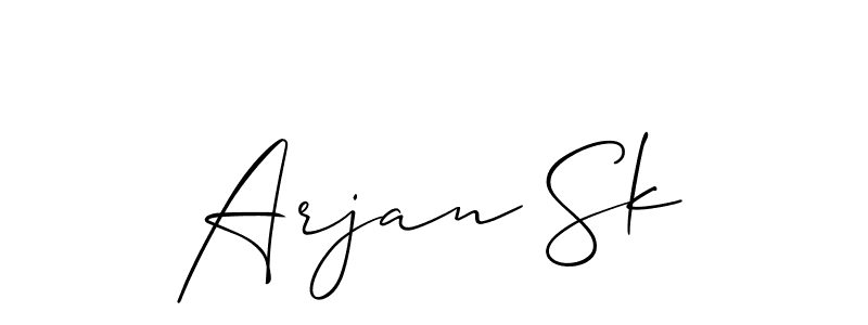 How to Draw Arjan Sk signature style? Allison_Script is a latest design signature styles for name Arjan Sk. Arjan Sk signature style 2 images and pictures png