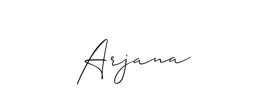 Best and Professional Signature Style for Arjana♡. Allison_Script Best Signature Style Collection. Arjana♡ signature style 2 images and pictures png