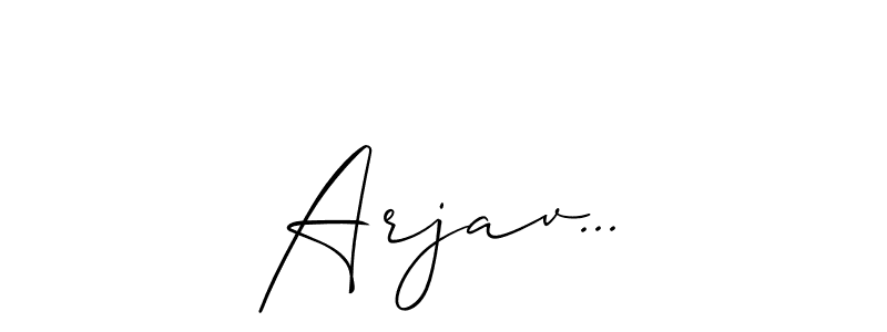 Make a short Arjav... signature style. Manage your documents anywhere anytime using Allison_Script. Create and add eSignatures, submit forms, share and send files easily. Arjav... signature style 2 images and pictures png