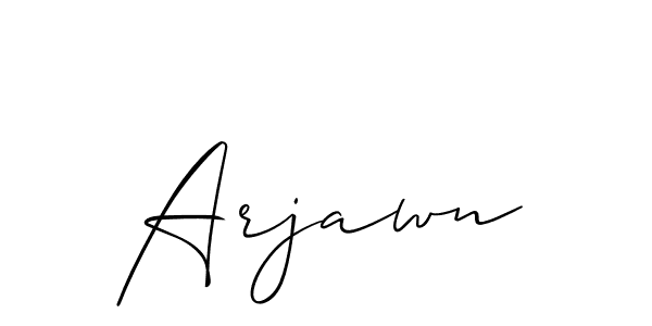 Use a signature maker to create a handwritten signature online. With this signature software, you can design (Allison_Script) your own signature for name Arjawn. Arjawn signature style 2 images and pictures png