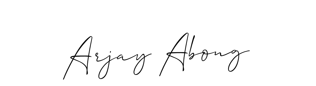 Arjay Abong stylish signature style. Best Handwritten Sign (Allison_Script) for my name. Handwritten Signature Collection Ideas for my name Arjay Abong. Arjay Abong signature style 2 images and pictures png