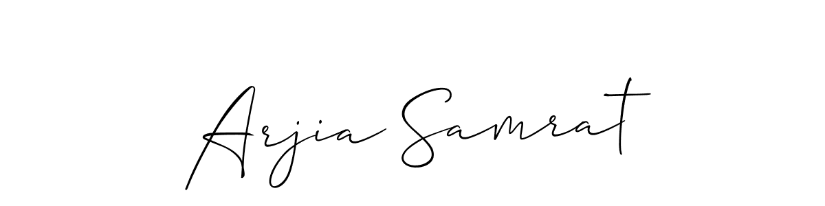 Here are the top 10 professional signature styles for the name Arjia Samrat. These are the best autograph styles you can use for your name. Arjia Samrat signature style 2 images and pictures png