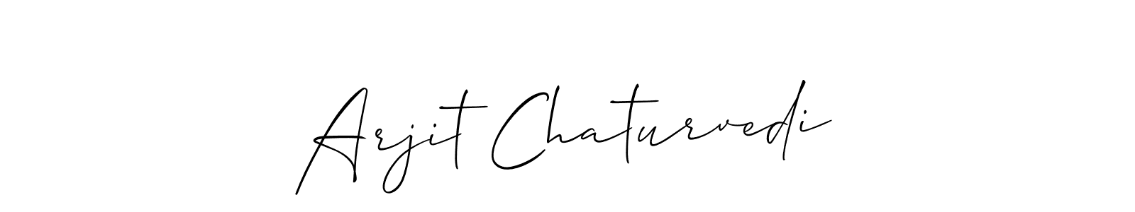 Arjit Chaturvedi stylish signature style. Best Handwritten Sign (Allison_Script) for my name. Handwritten Signature Collection Ideas for my name Arjit Chaturvedi. Arjit Chaturvedi signature style 2 images and pictures png