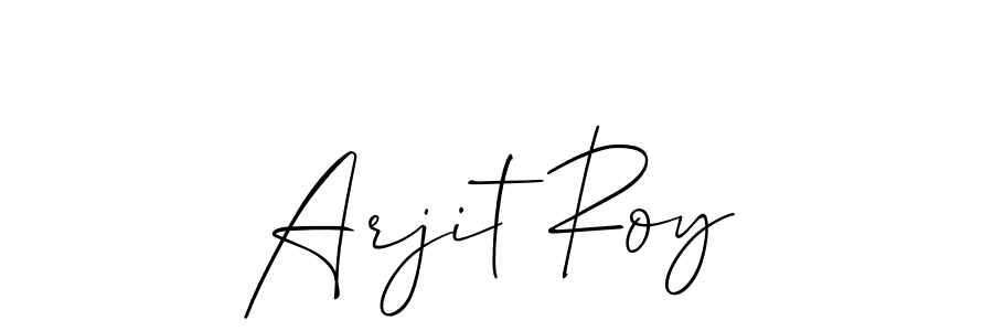 Also we have Arjit Roy name is the best signature style. Create professional handwritten signature collection using Allison_Script autograph style. Arjit Roy signature style 2 images and pictures png