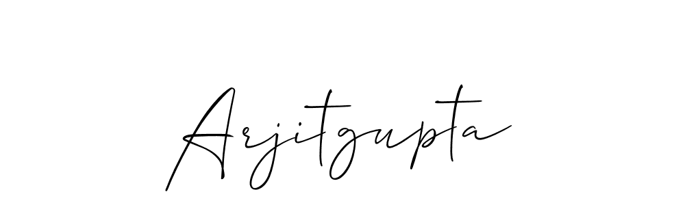 Similarly Allison_Script is the best handwritten signature design. Signature creator online .You can use it as an online autograph creator for name Arjitgupta. Arjitgupta signature style 2 images and pictures png