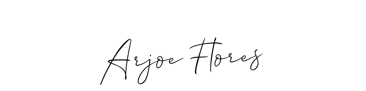 Make a short Arjoe Flores signature style. Manage your documents anywhere anytime using Allison_Script. Create and add eSignatures, submit forms, share and send files easily. Arjoe Flores signature style 2 images and pictures png