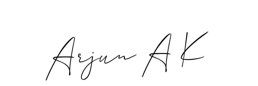 Once you've used our free online signature maker to create your best signature Allison_Script style, it's time to enjoy all of the benefits that Arjun A K name signing documents. Arjun A K signature style 2 images and pictures png