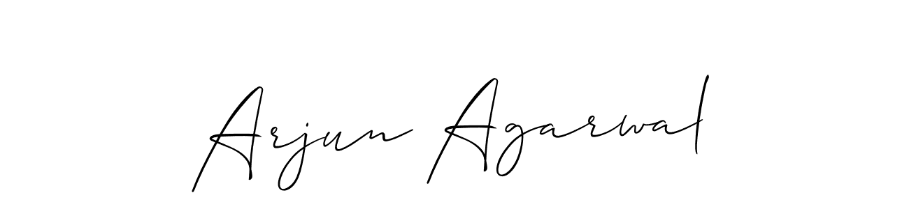 Allison_Script is a professional signature style that is perfect for those who want to add a touch of class to their signature. It is also a great choice for those who want to make their signature more unique. Get Arjun Agarwal name to fancy signature for free. Arjun Agarwal signature style 2 images and pictures png