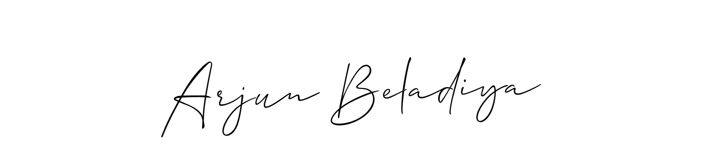 Once you've used our free online signature maker to create your best signature Allison_Script style, it's time to enjoy all of the benefits that Arjun Beladiya name signing documents. Arjun Beladiya signature style 2 images and pictures png