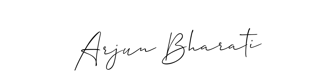 Arjun Bharati stylish signature style. Best Handwritten Sign (Allison_Script) for my name. Handwritten Signature Collection Ideas for my name Arjun Bharati. Arjun Bharati signature style 2 images and pictures png
