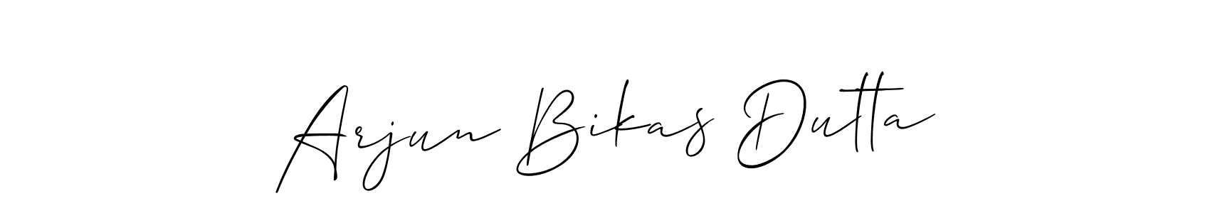 if you are searching for the best signature style for your name Arjun Bikas Dutta. so please give up your signature search. here we have designed multiple signature styles  using Allison_Script. Arjun Bikas Dutta signature style 2 images and pictures png