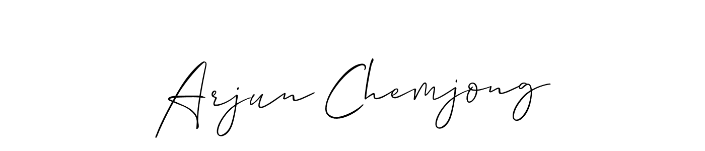 Best and Professional Signature Style for Arjun Chemjong. Allison_Script Best Signature Style Collection. Arjun Chemjong signature style 2 images and pictures png
